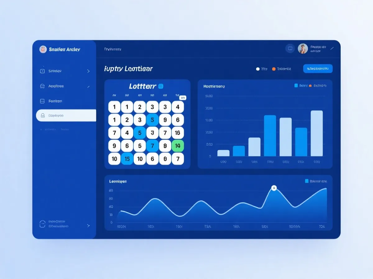 开奖结果与历史数据界面示意图